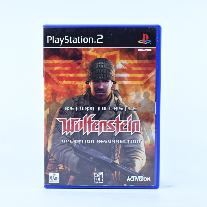 Return to Castle Wolfenstein: Operation Resurrection - PS2 Game + Manual - PAL