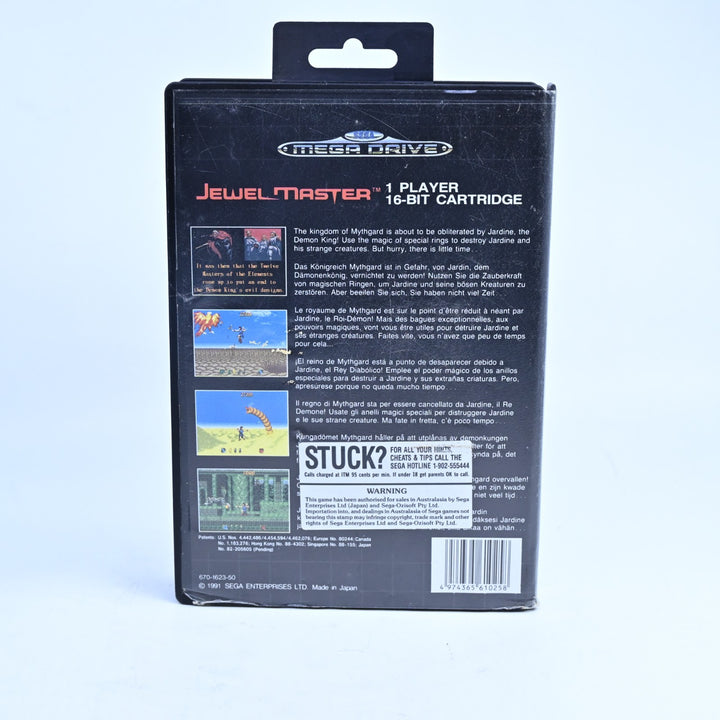 Jewel Master - Sega Mega Drive Game + Manual - PAL - FREE POST!
