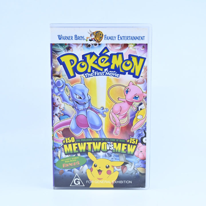 Pokemon The First Movie - Mewtwo VS Mew - VHS Tape