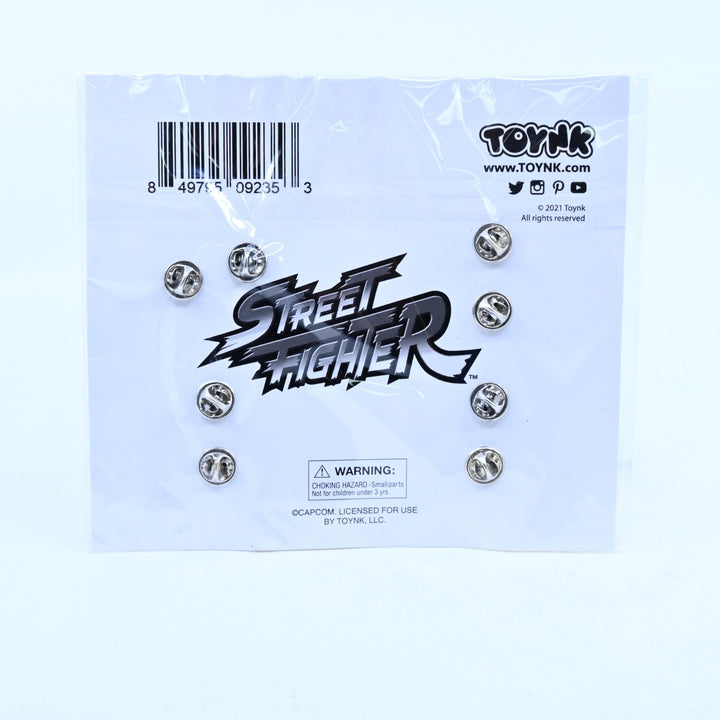 SEALED! Street Fighter - Toynk Exclusive 4 Piece Enamel Pin Set - Pin / Toy