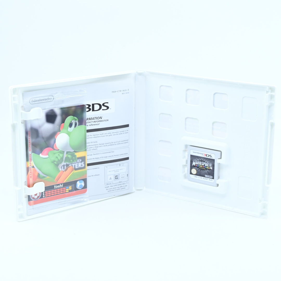 LIKE NEW! Mario Sports Superstars - Nintendo 3DS Game - PAL + SEALED AMIIBO CARD