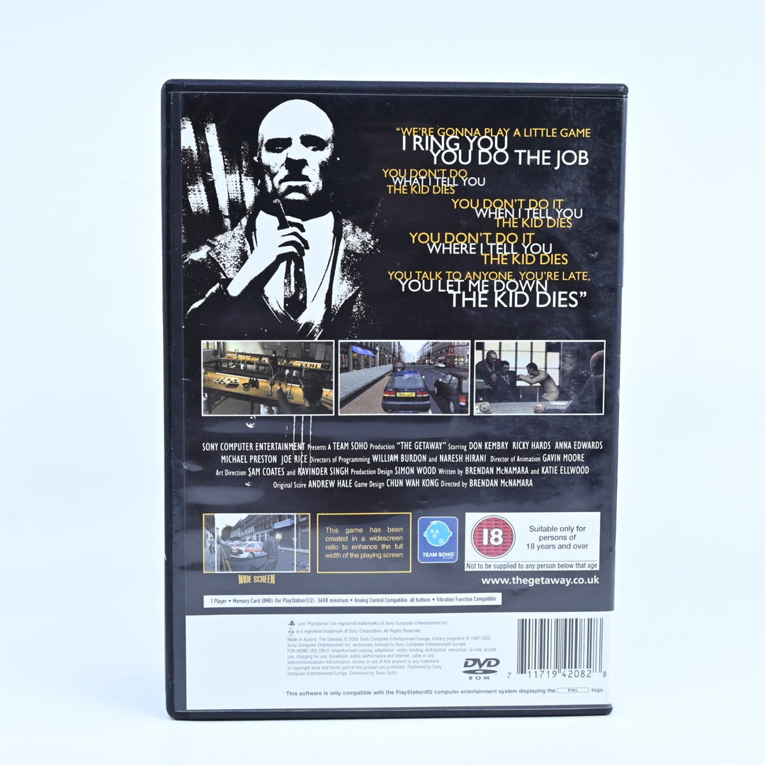 The Getaway - Sony Playstation 2 / PS2 Game + Manual - PAL - NEAR MINT DISC!