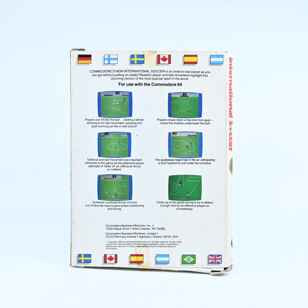 Commodore's International Soccer - Commodore 64 / C64 Game - PAL - FREE POST