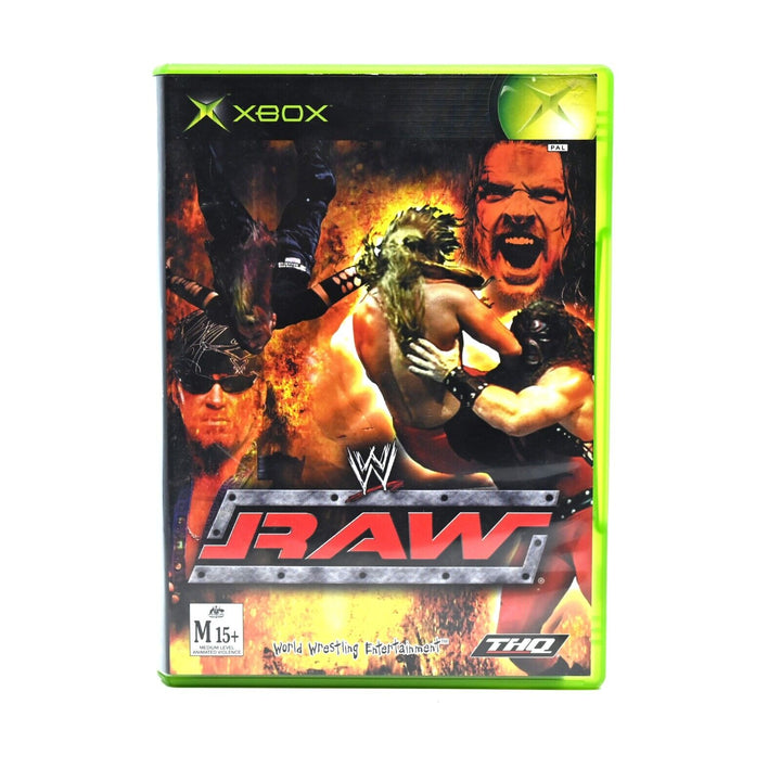 WWE Raw - Original Xbox Game + Manual - PAL