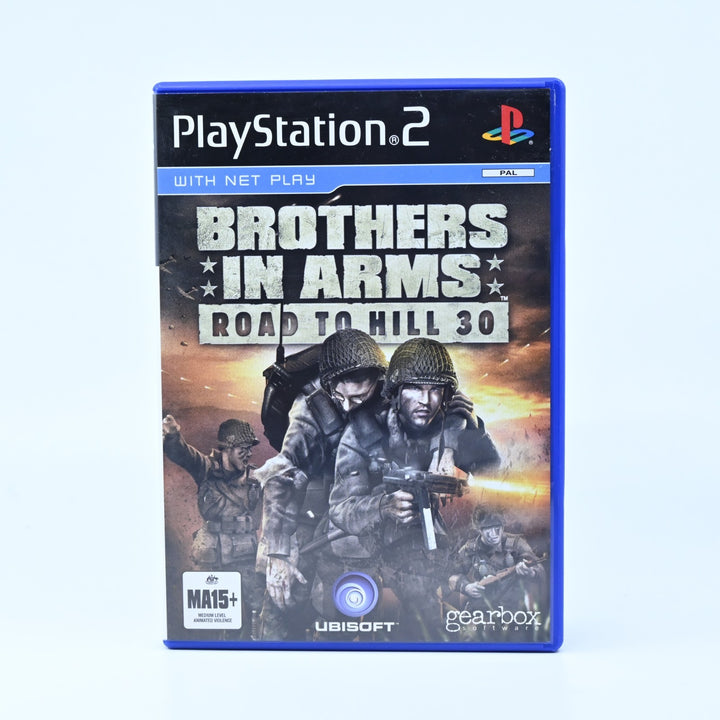 Brothers in Arms: Road to Hill 30 - Sony Playstation 2 / PS2 Game + Manual + Map