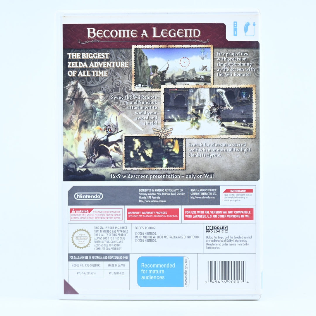 The Legend of Zelda: Twilight Princess - Nintendo Wii Game + Manual - PAL