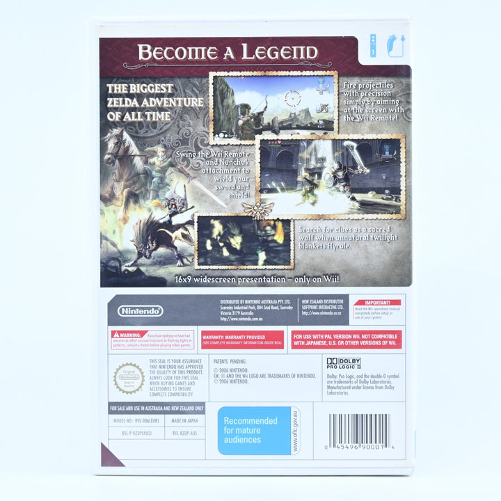 The Legend of Zelda: Twilight Princess - Nintendo Wii Game + Manual - PAL