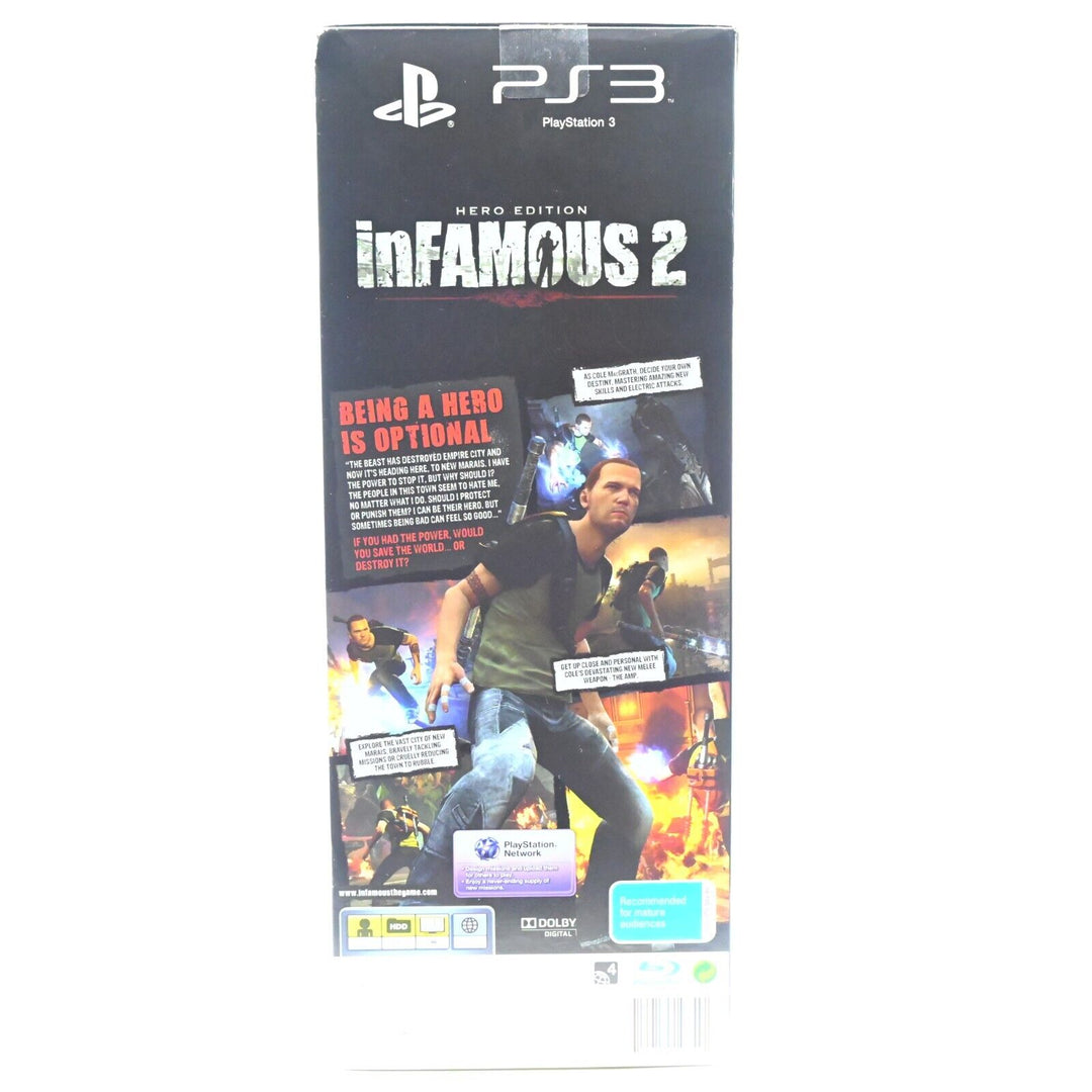 Infamous 2 - Hero Edition - Sony Playstation 3 / PS3 Game + Manual - MINT DISC!