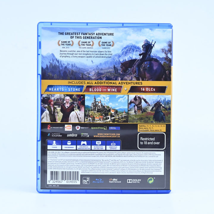 The Witcher 3: Wild Hunt - Sony Playstation 4 / PS4 Game - FREE POST!