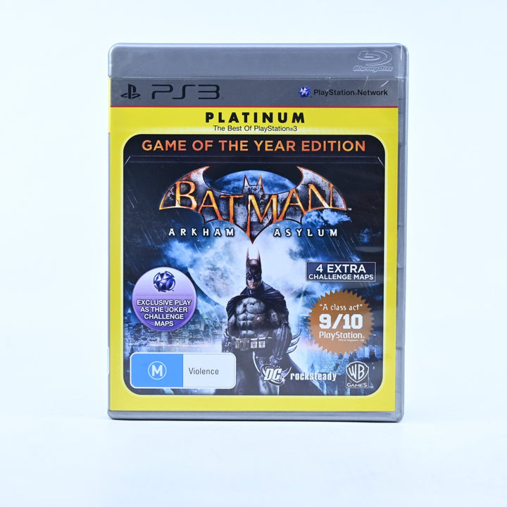 Batman: Arkham Asylum GOTY Edition - Sony Playstation 3 / PS3 Game + Manual