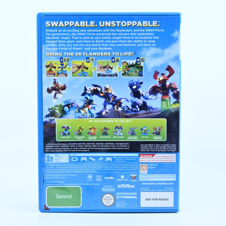 Skylanders Swap Force - Nintendo Wii U Game - PAL - FREE POST!