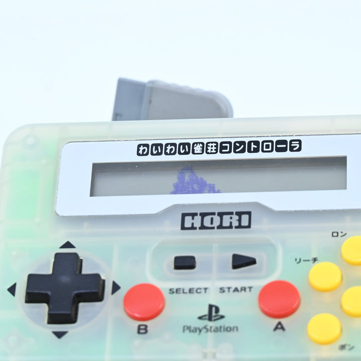 Hori WaiWai Jansou Controller Green - Sony Playstation 1 / PS1 Accessory