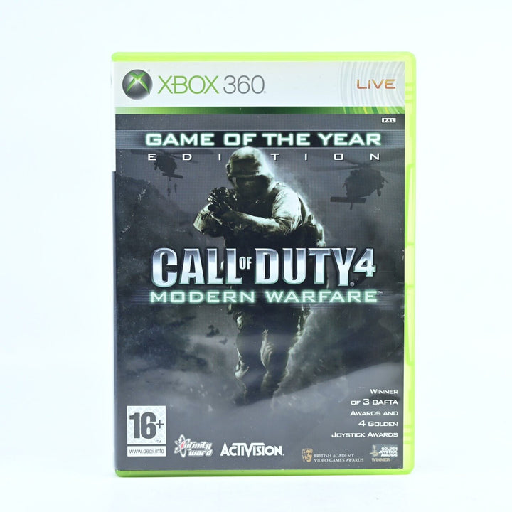 Call of Duty 4: Modern Warfare GOTY Edition - Xbox 360 Game + Manual - MINT DISC