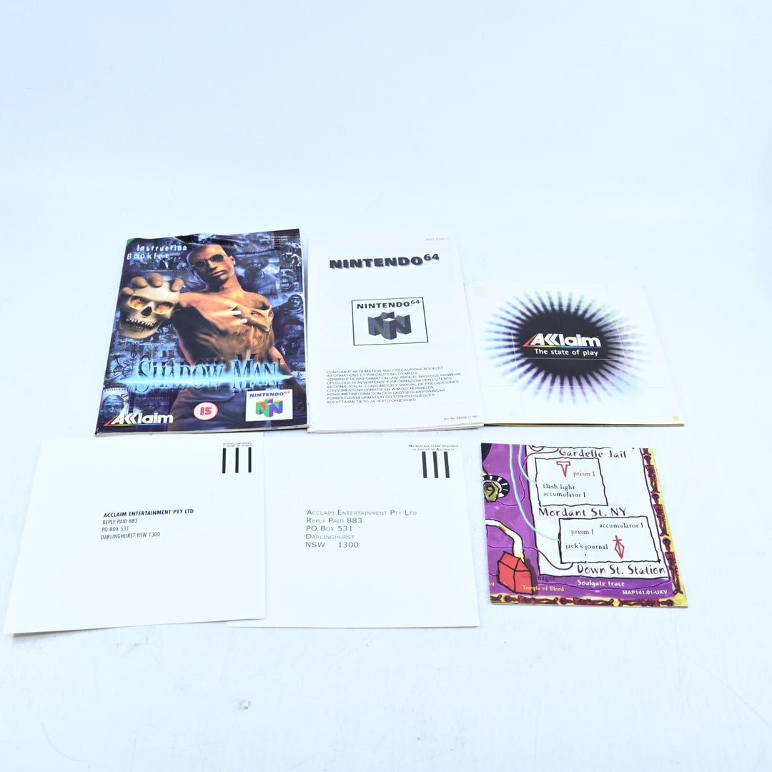 Shadow Man - N64 / Nintendo 64 Boxed Game - PAL - FREE POST!