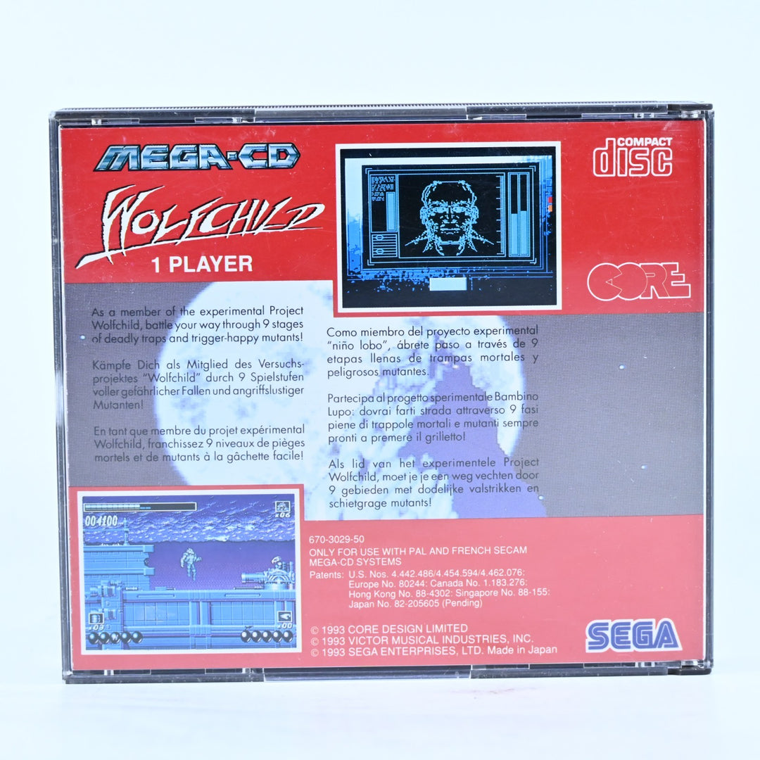 Wolfchild - Sega Mega CD Game + Manual - PAL - FREE POST!