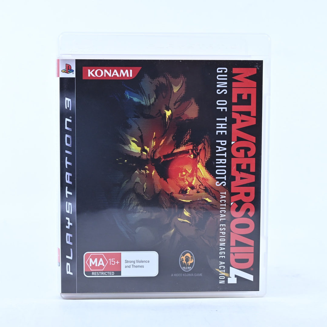 Metal Gear Solid 4: Guns of the Patriots - PS3 Game + Manual - MINT DISC!