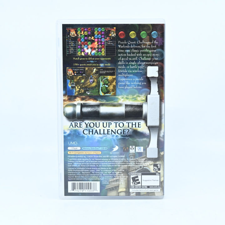 Puzzle Quest: Challenge of the Warlords - Sony PSP Game - Disc Only - FREE POST!