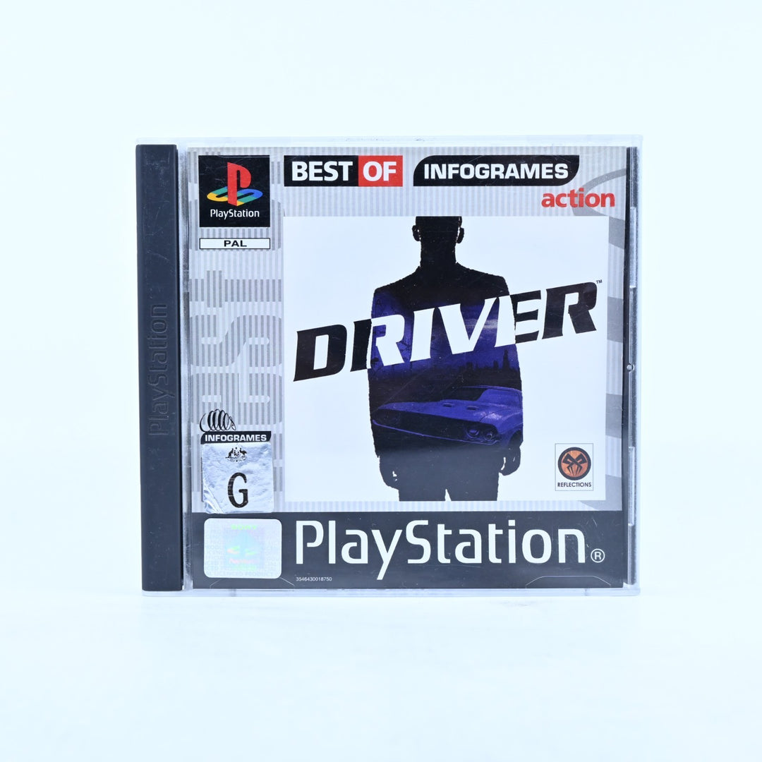 Driver - Sony Playstation 1 / PS1 Game + Manual - PAL - MINT DISC!