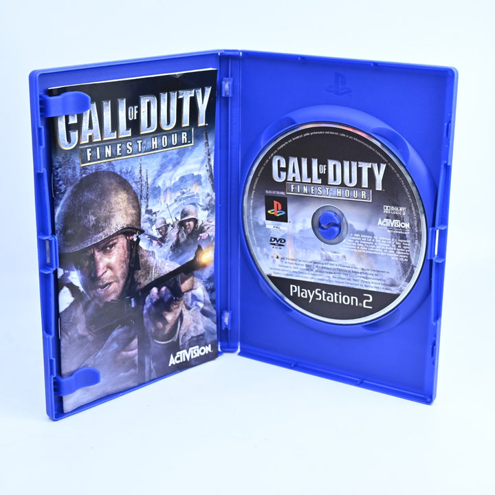Call of Duty: Finest Hour - Sony Playstation 2 / PS2 Game + Manual - PAL