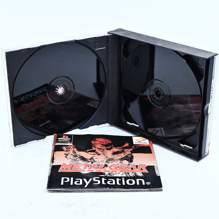 Metal Gear Solid - Sony Playstation 1 / PS1 Game + Manual - PAL - MINT DISC!