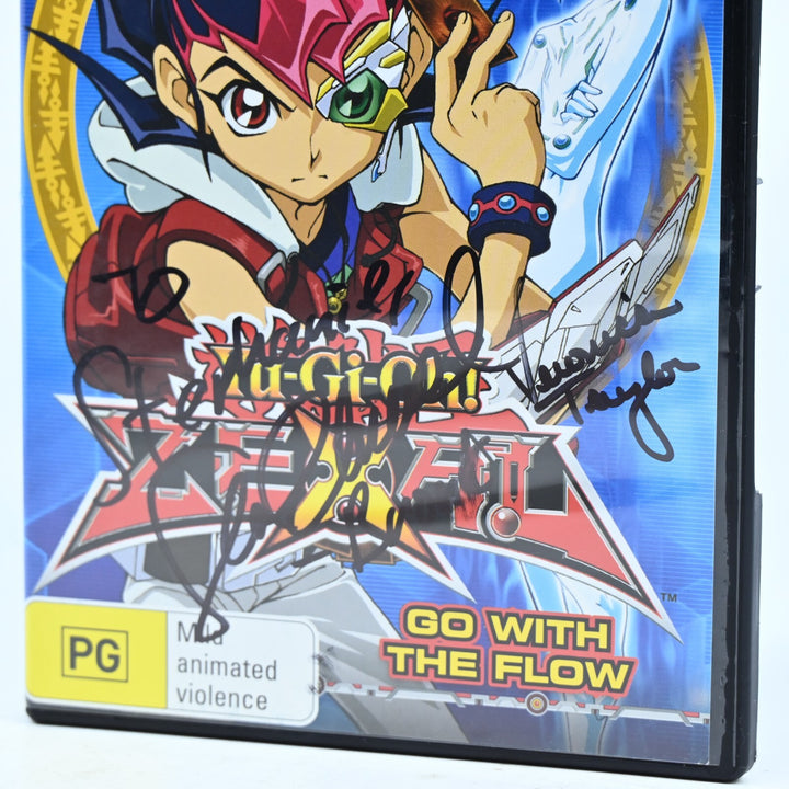 SIGNED! Yu-Gi-Oh! Zexal: Go With the Flow DVD Veronica Taylor, Sean Schemmel