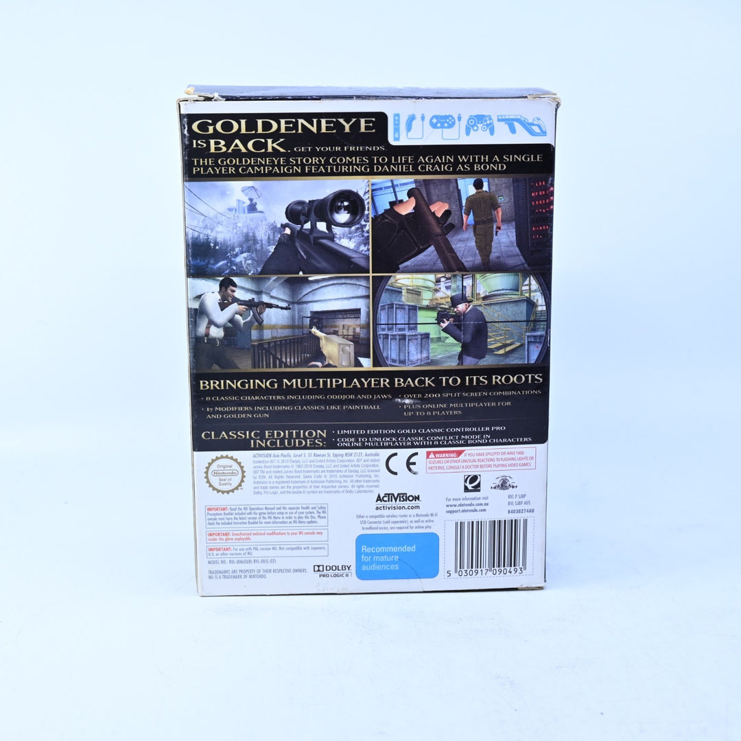 Goldeneye 007 - Nintendo Wii Game + Manual + Controller - PAL - MINT DISC!