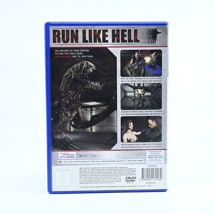 Run Like Hell - Sony Playstation 2 / PS2 Game + Manual - PAL - MINT DISC!