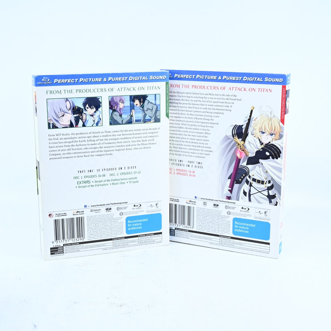 Seraph of the End - Vampire Reign - Parts 1 & 2 - Anime DVD & Blu-ray set