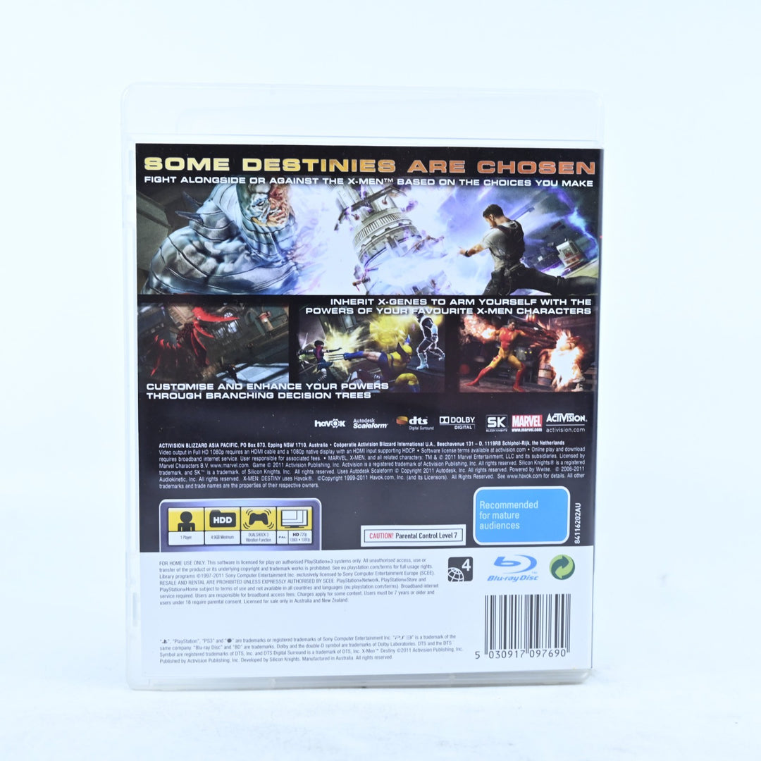 X-Men Destiny - Sony Playstation 3 / PS3 Game + Manual - FREE POST!