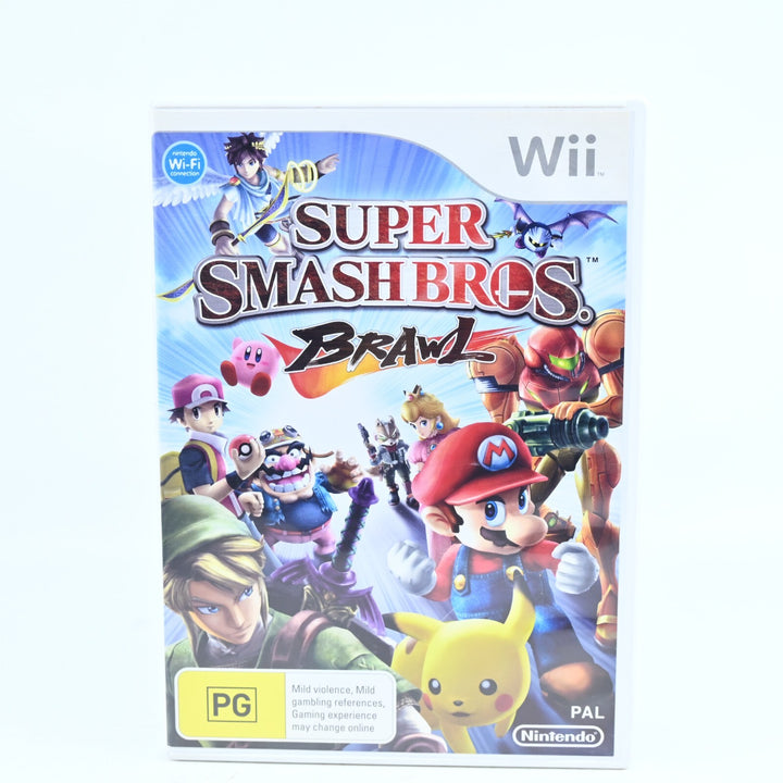 Super Smash Bros. Brawl - Nintendo Wii Game - No Manual - PAL - MINT DISC!