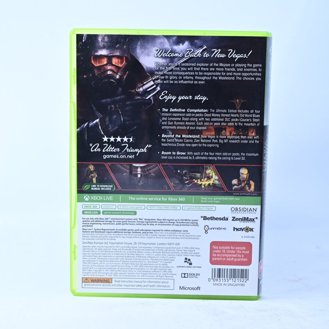 Fallout: New Vegas - Ultimate Edition - Xbox 360 Game + Manual - MINT DISC!
