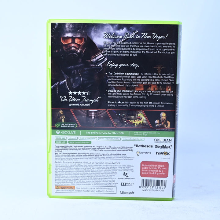Fallout: New Vegas - Ultimate Edition - Xbox 360 Game + Manual - MINT DISC!