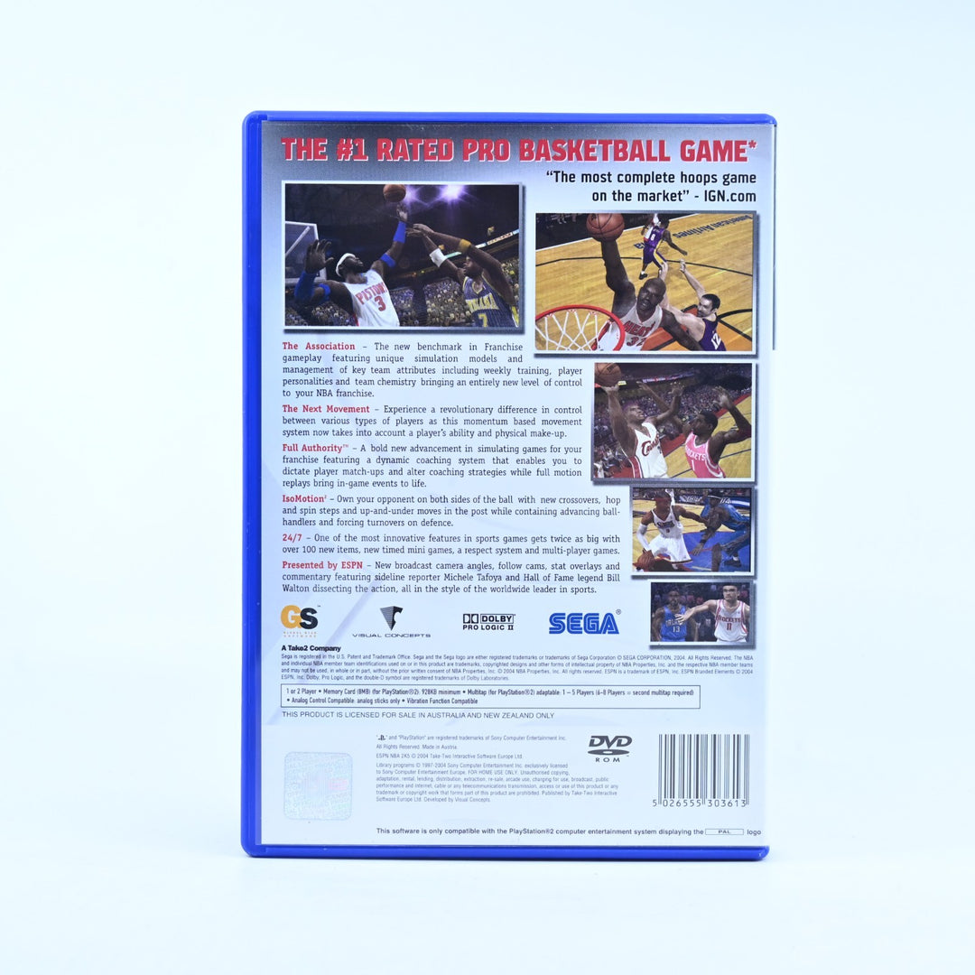 ESPN NBA 2K5 - Sony Playstation 2 / PS2 Game + Manual - PAL - MINT DISC!