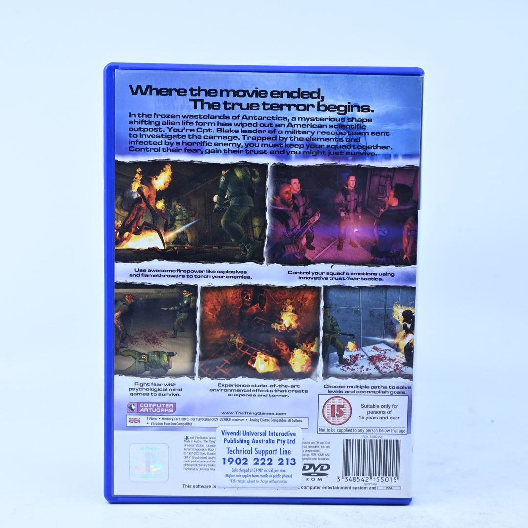 The Thing - Sony Playstation 2 / PS2 Game + Manual - PAL - MINT DISC!