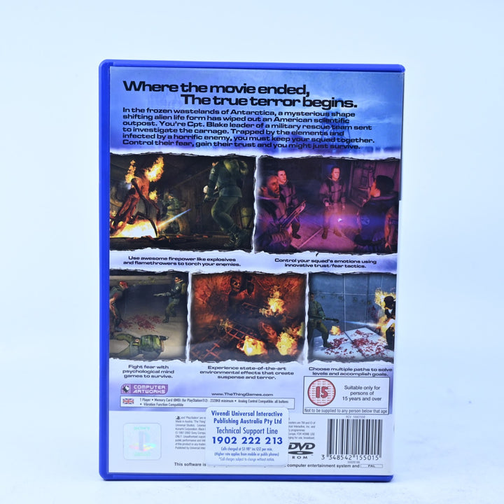The Thing - Sony Playstation 2 / PS2 Game + Manual - PAL - MINT DISC!