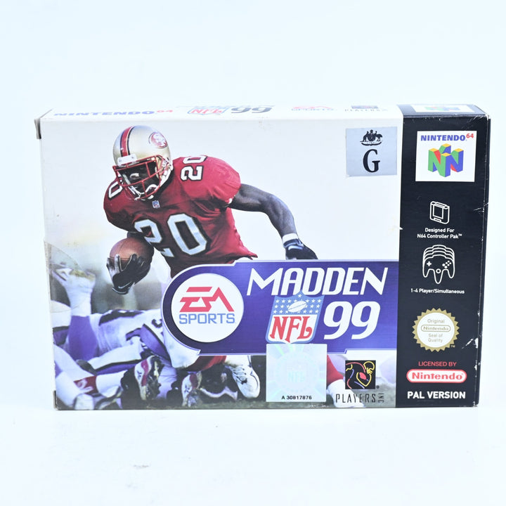 Madden NFL 99 - N64 / Nintendo 64 Boxed Game - PAL - FREE POST!