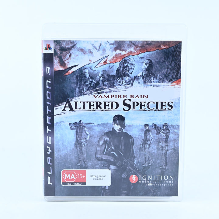 Vampire Rain: Altered Species - Sony Playstation 3 / PS3 Game + Manual
