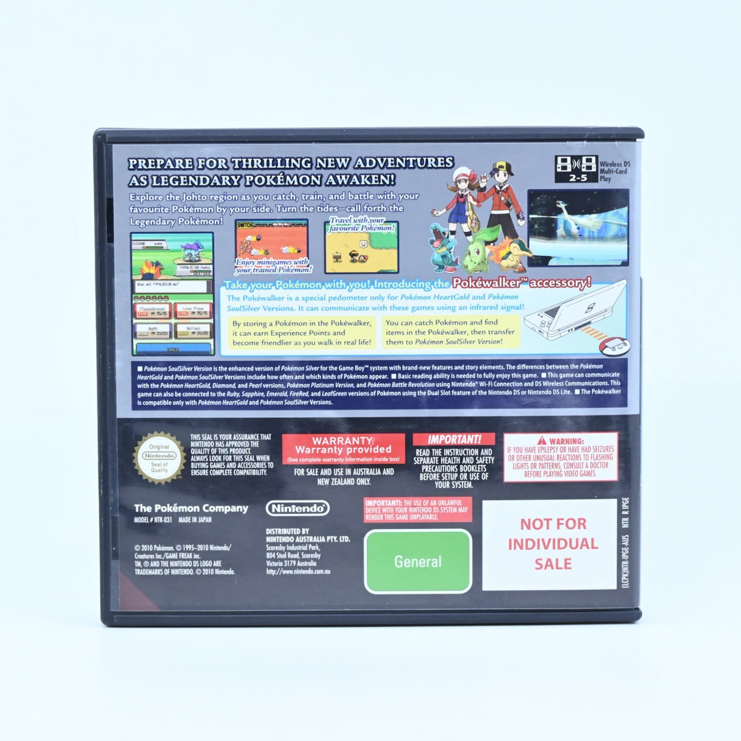 Pokemon SoulSilver - Nintendo DS Game - PAL + Manual - FREE POST!