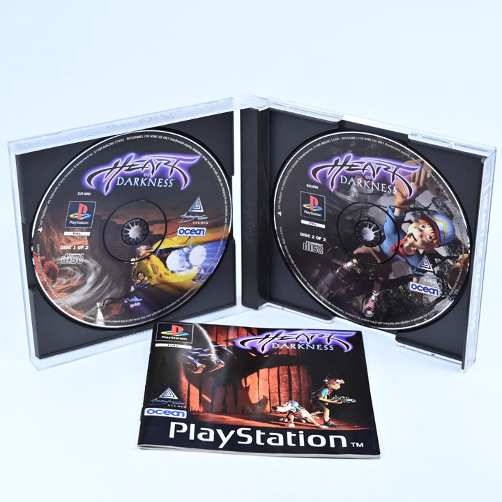 Heart of Darkness - Sony Playstation 1 / PS1 Game + Manual - PAL - MINT DISC!