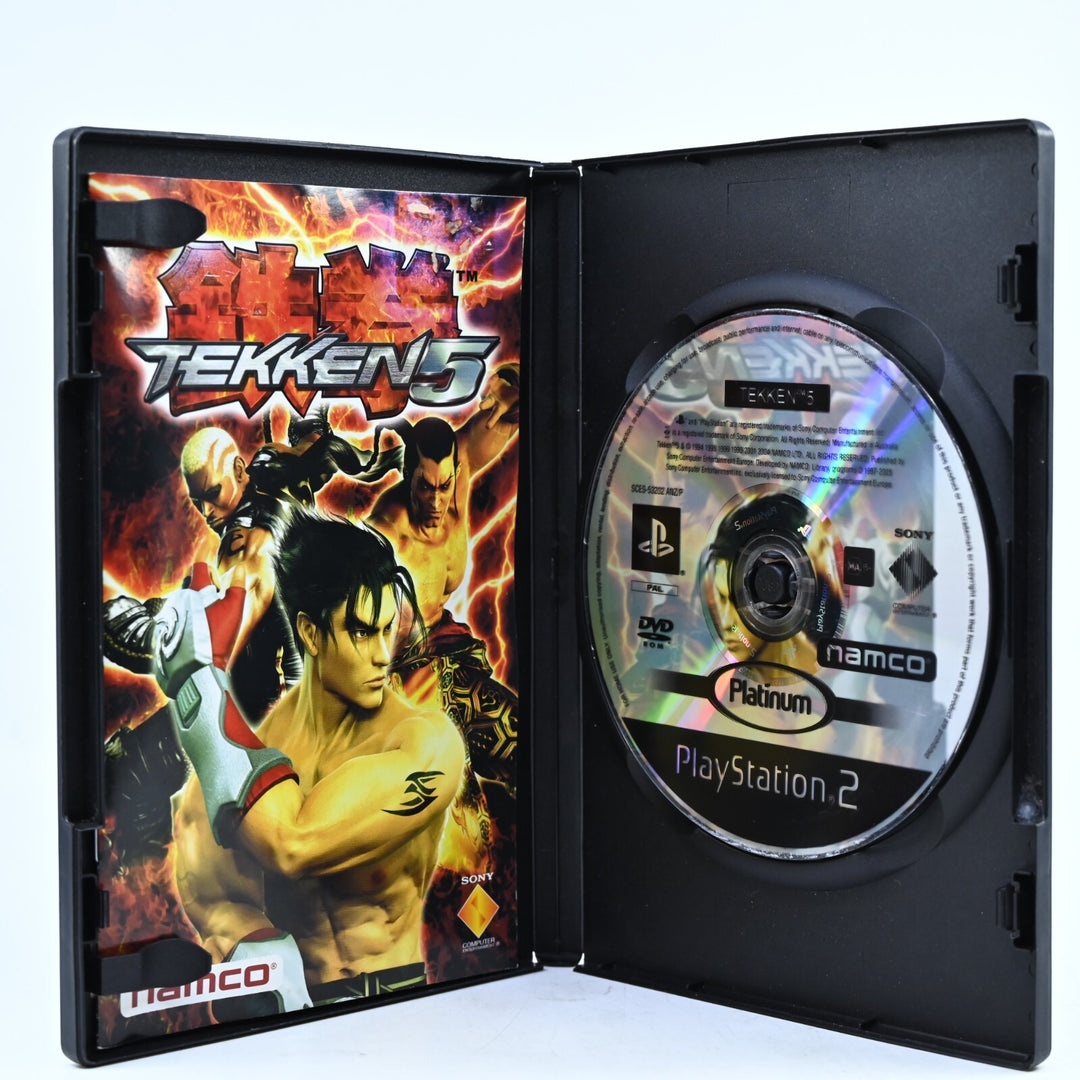 Tekken 5 - Sony Playstation 2 / PS2 Game + Manual - PAL - MINT DISC!