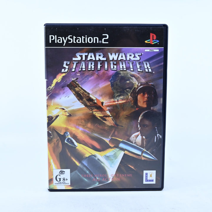 Star Wars Starfighter - Sony Playstation 2 / PS2 Game + Manual - PAL