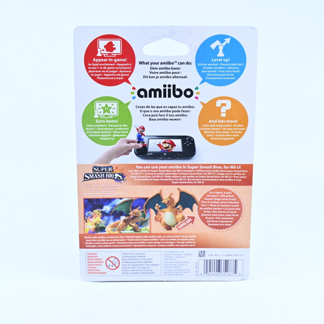 SEALED! Charizard Amiibo No. 33 - Super Smash Bros. Collection - Toy
