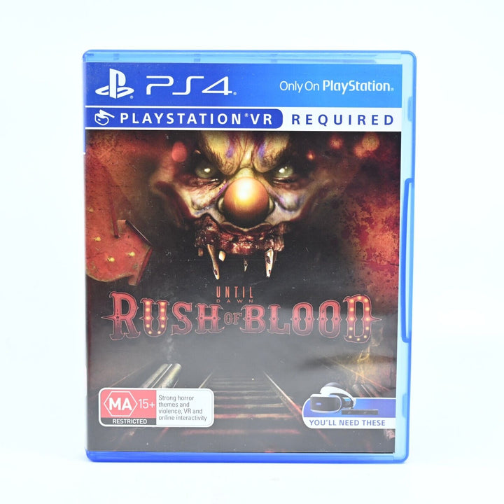 Until Dawn: Rush of Blood - Sony Playstation 4 / PS4 Game - FREE POST!