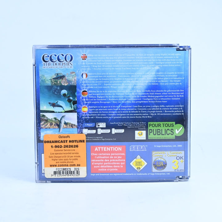 Ecco the Dolphin: Defender of the Future - Sega Dreamcast Game + Manual - PAL
