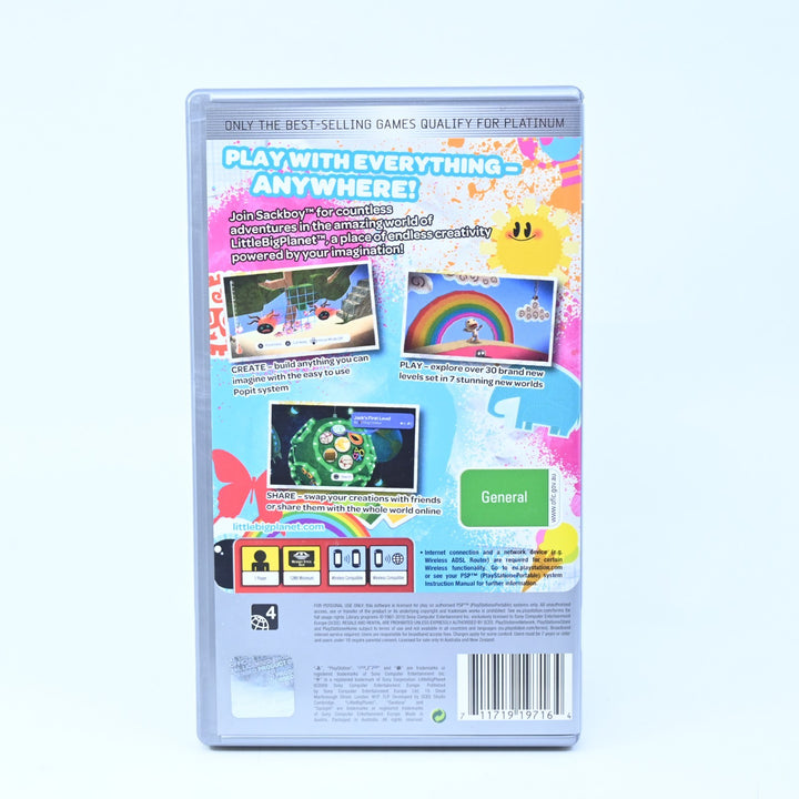 Little Big Planet - Sony PSP Game + Manual - FREE POST!