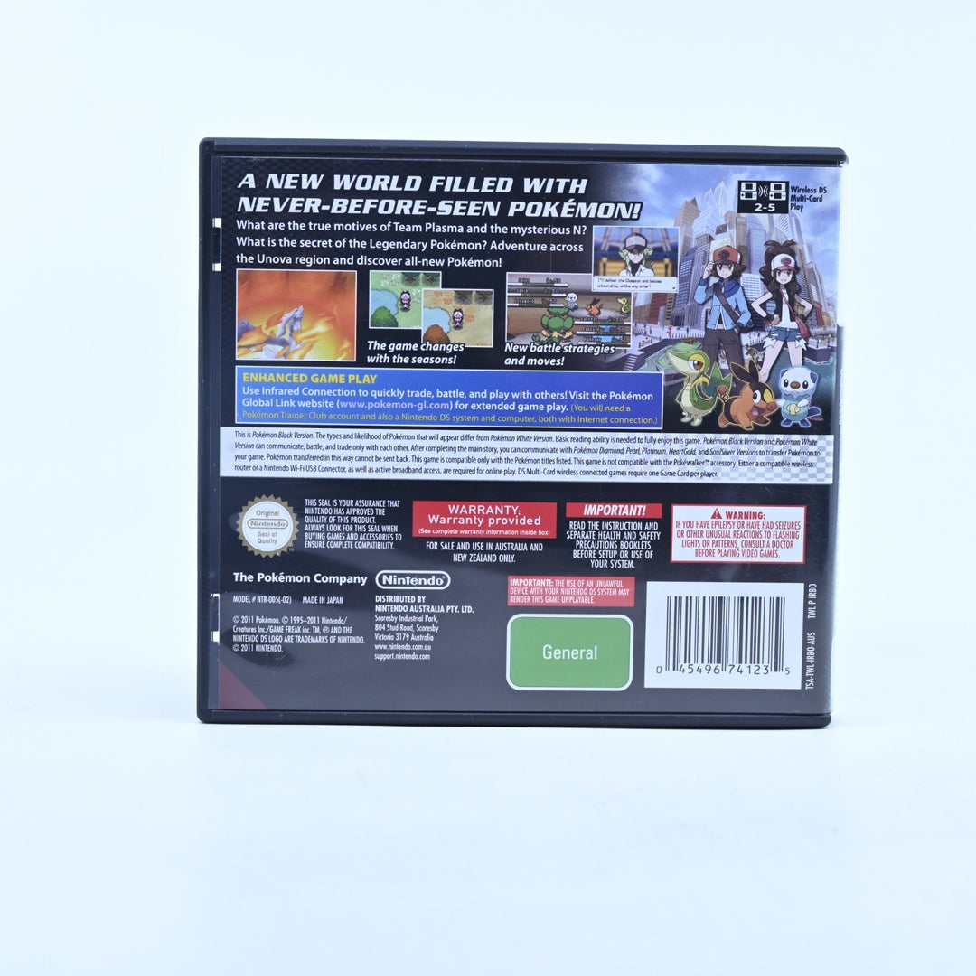 Pokemon Black Version - Nintendo DS Game - AUS PAL + Manual - FREE POST!
