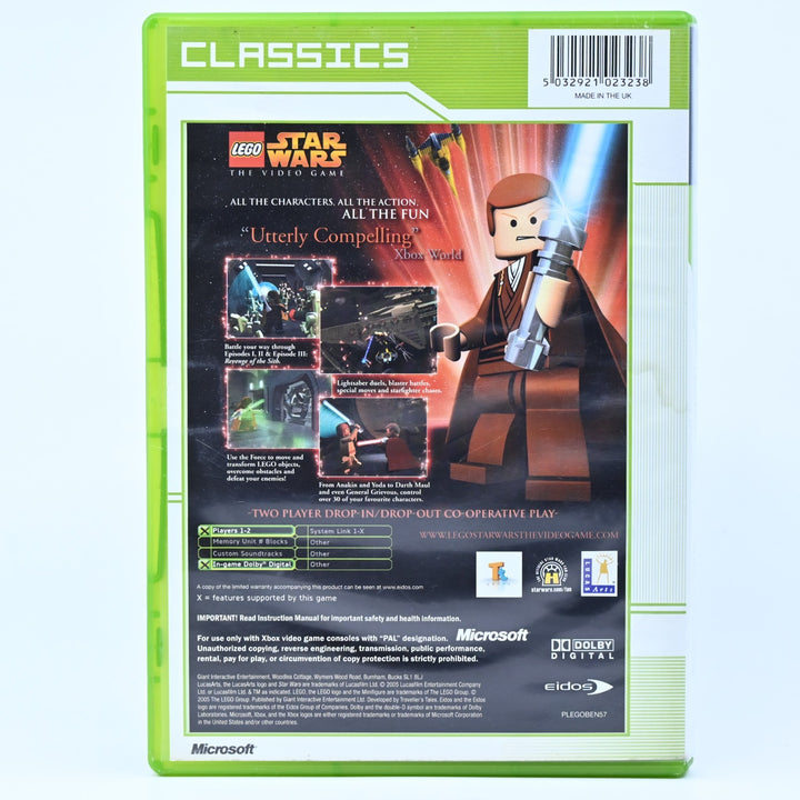 LEGO Star Wars: The Video Game - Original Xbox Game + Manual - PAL - MINT DISC!