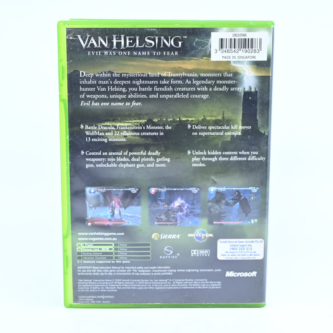 Van Helsing - Original Xbox Game + Manual - PAL - MINT DISC!