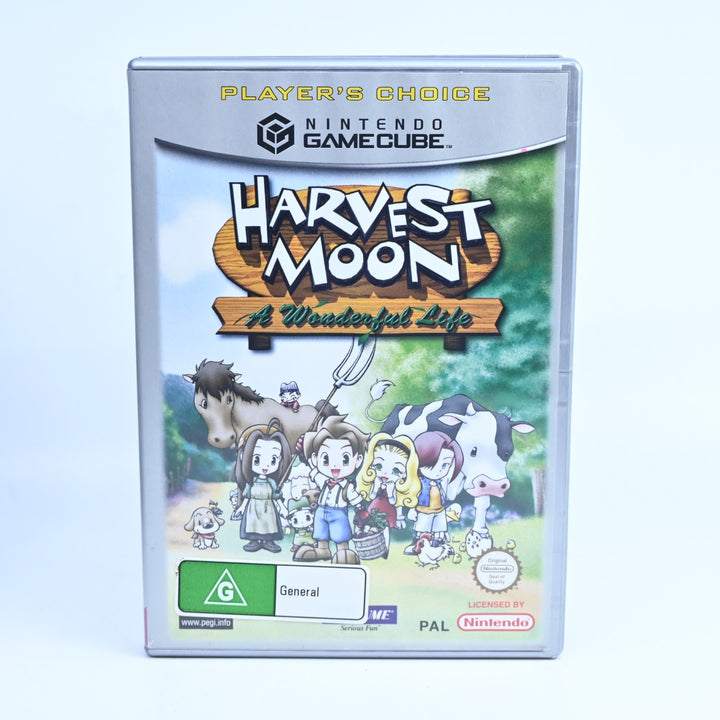 Harvest Moon: A Wonderful Life - Nintendo Gamecube Game + Manual - PAL