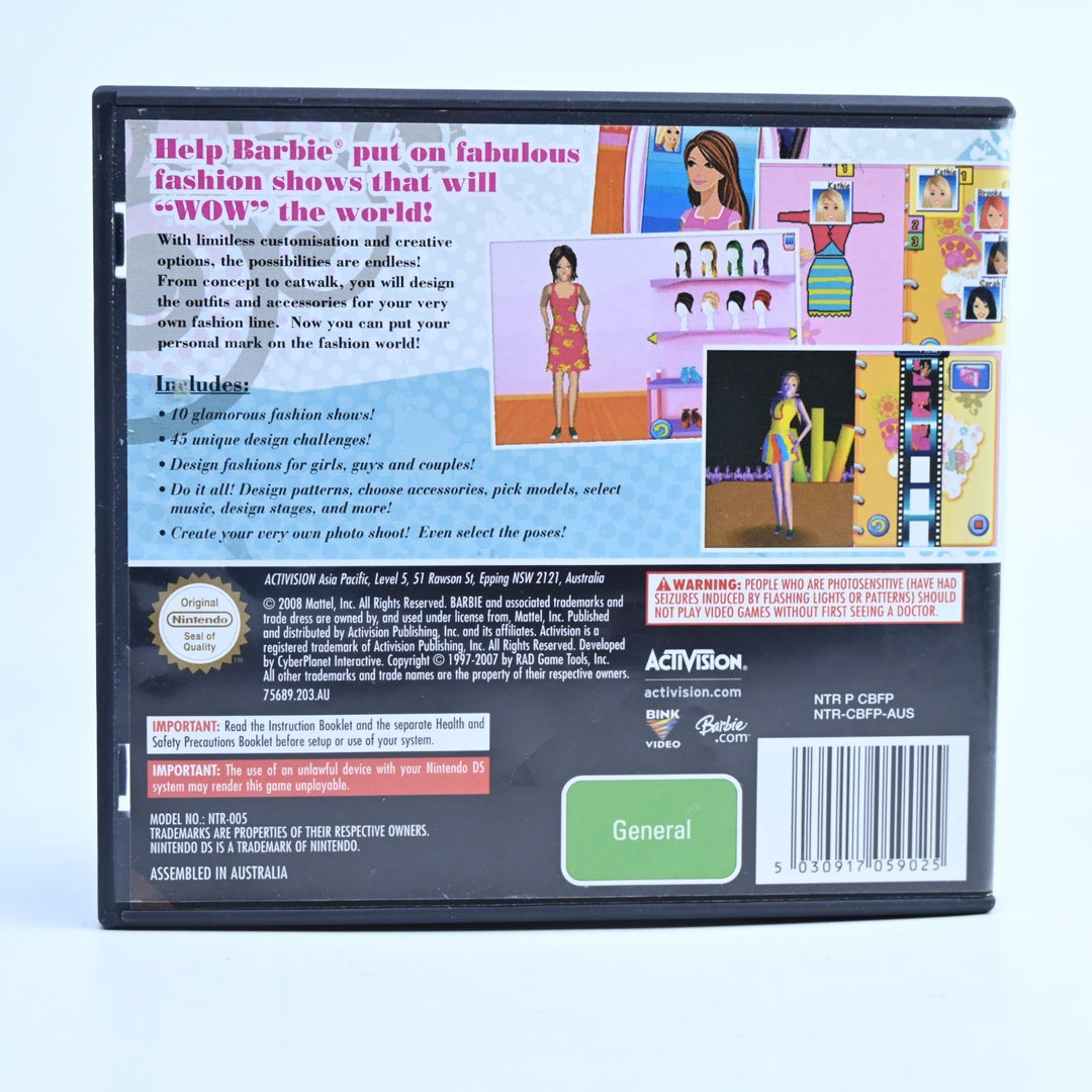 Barbie Fashion Show: An Eye For Style - Nintendo DS Game - PAL + Manual